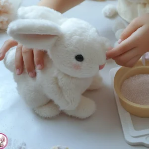 Lifelike Bunny Toy: Hops Twitches and Wiggles for Endless Fun & Companionship!